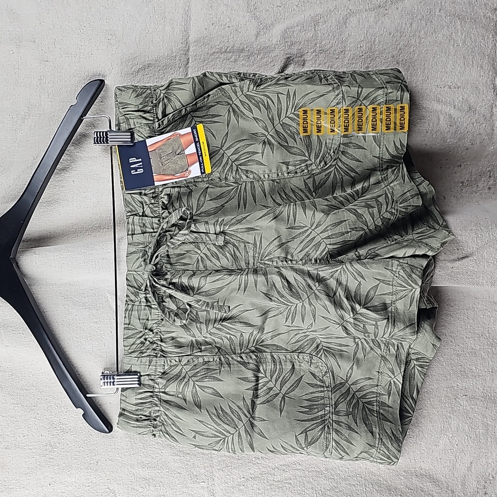 GAP Tropical Drawstring Tencel Shorts